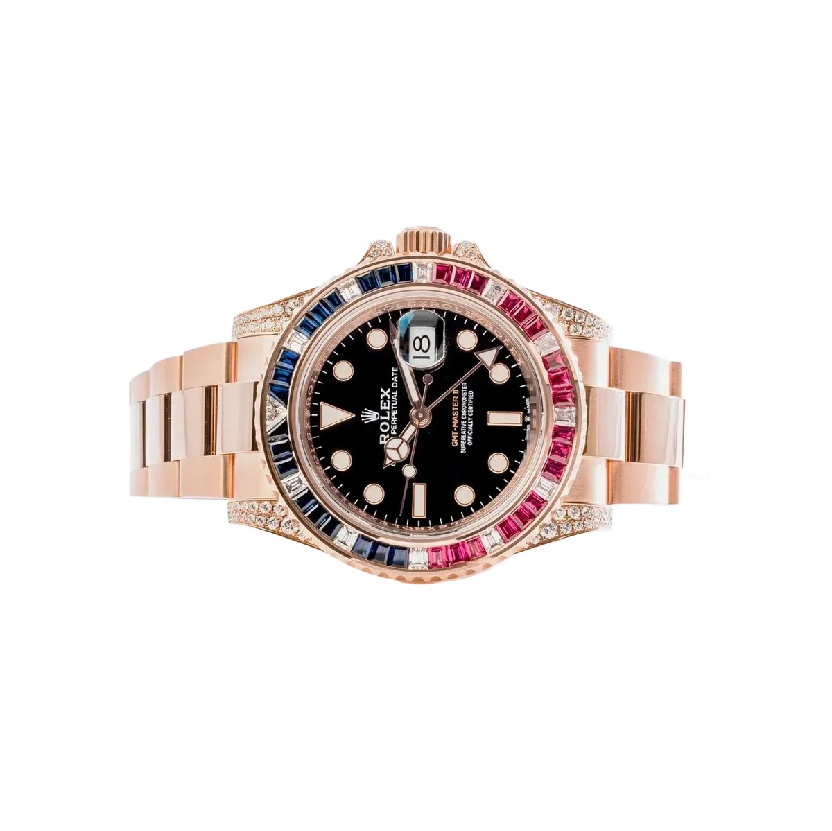 GMT-Master II 40mm Everose Diamond 126755SARU