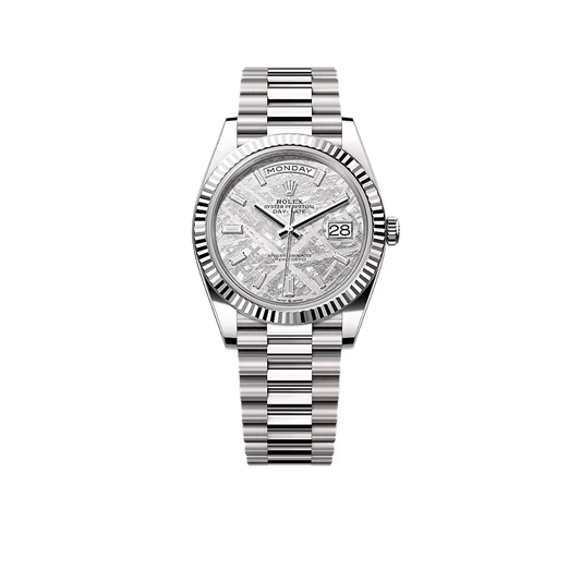 Day-Date 40 228239 White Gold Meteorite Diamond Dial