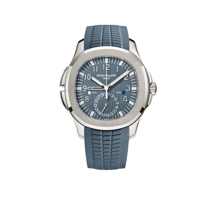 Aquanaut 41mm 5164G-001 Travel Time White Gold Blue Dial