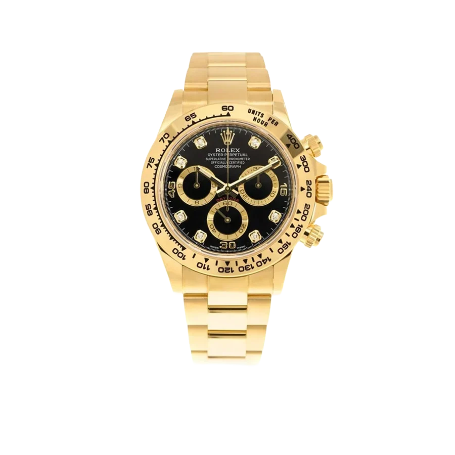 Daytona 40mm 116508 Cosmograph Daytona 18K with Black Dial