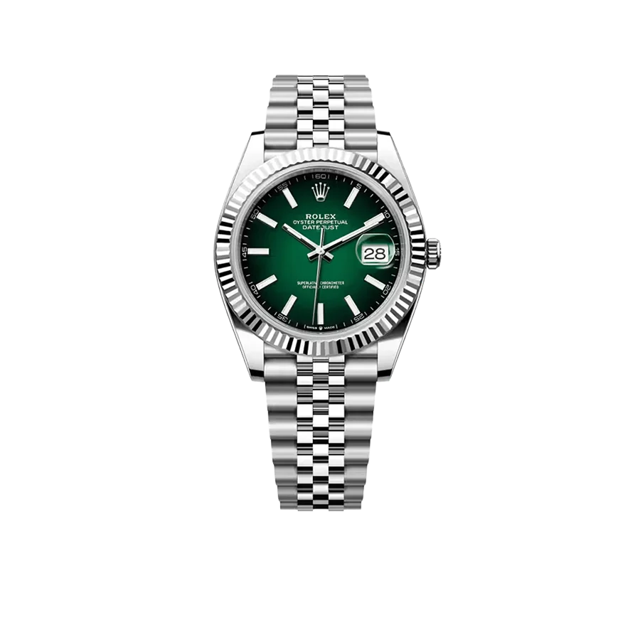 Datejust 41 126334 Stainless Steel Green Ombre Dial Jubilee (2026)