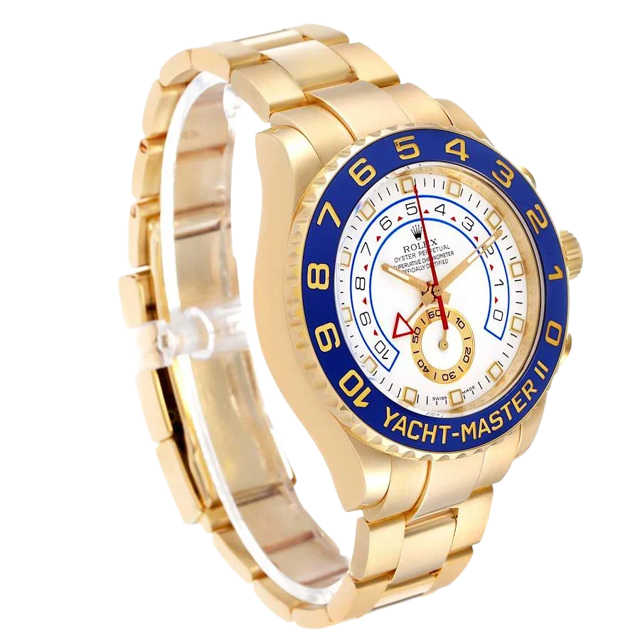 Yachtmaster II 44mm Regatta Yellow Gold Mens Watch 116688